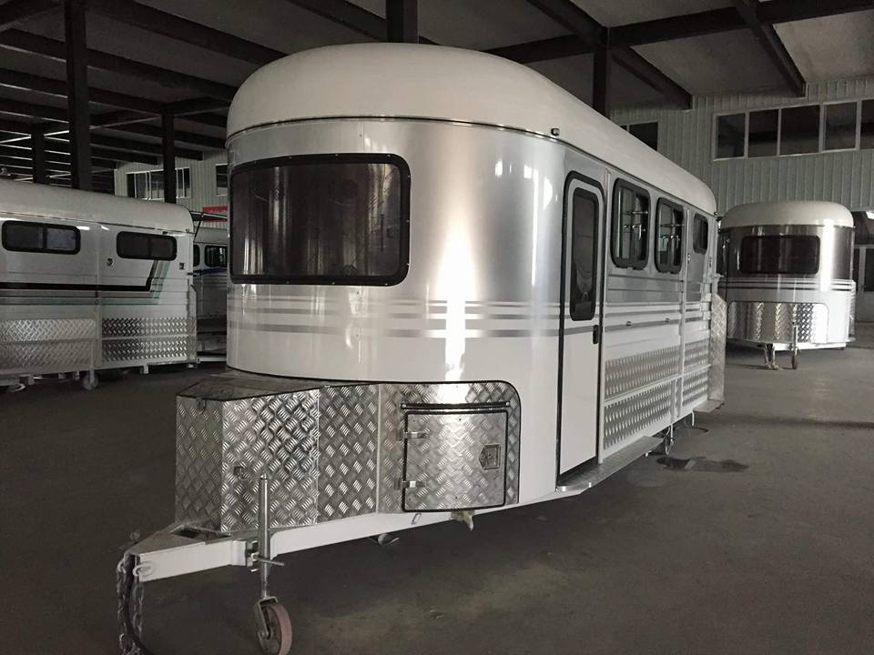 Lengthened Angle Load Horse Float for 2 Horses