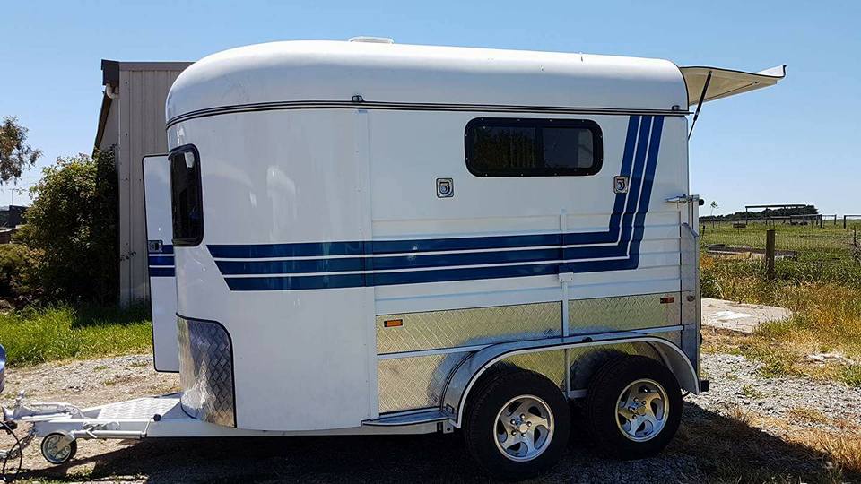 standard type 2 horses angle load horse trailer