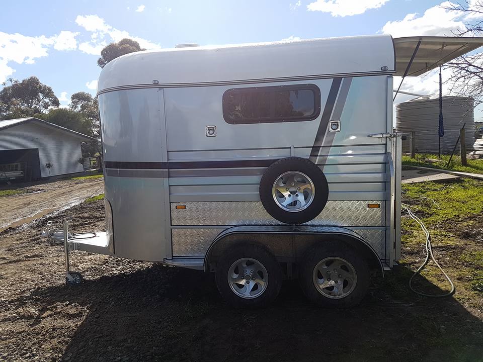 standard type 2 horses angle load horse trailer