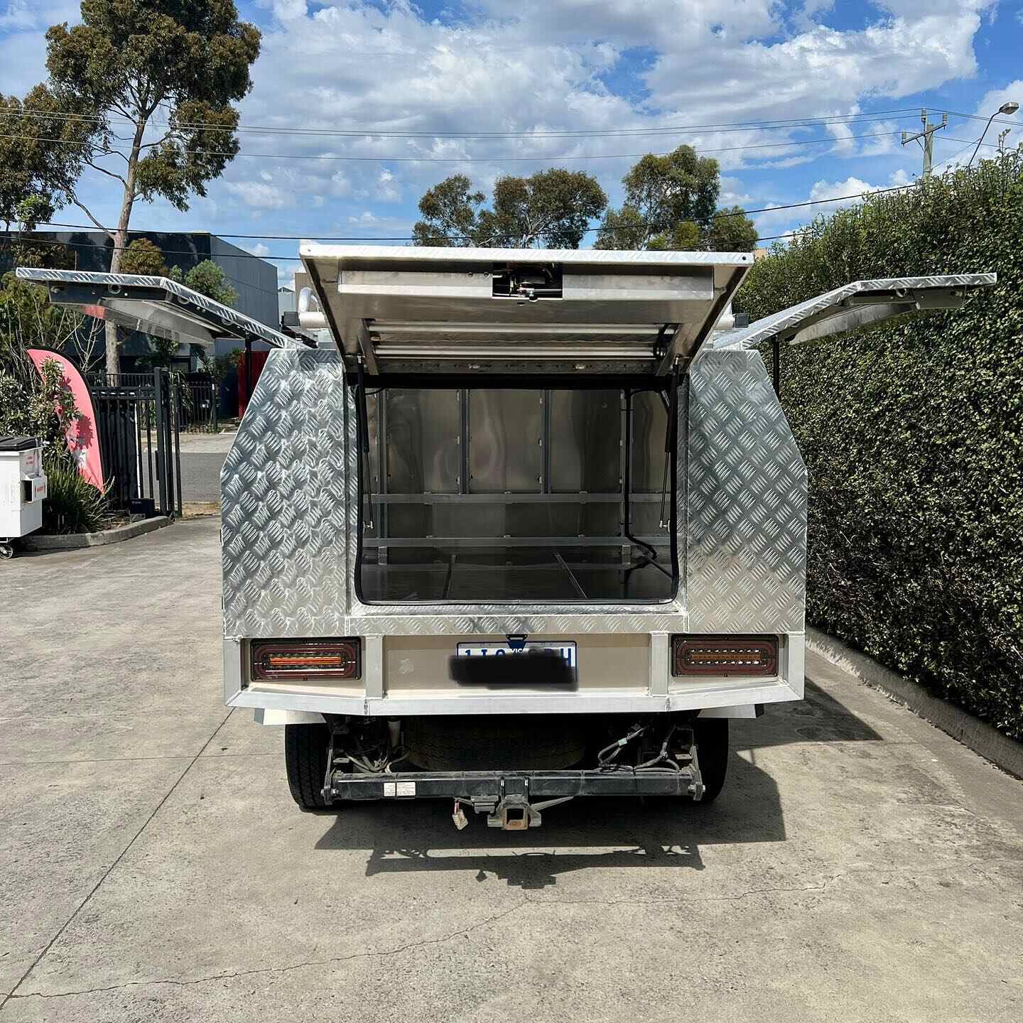 Aluminium checker plate ute canopy