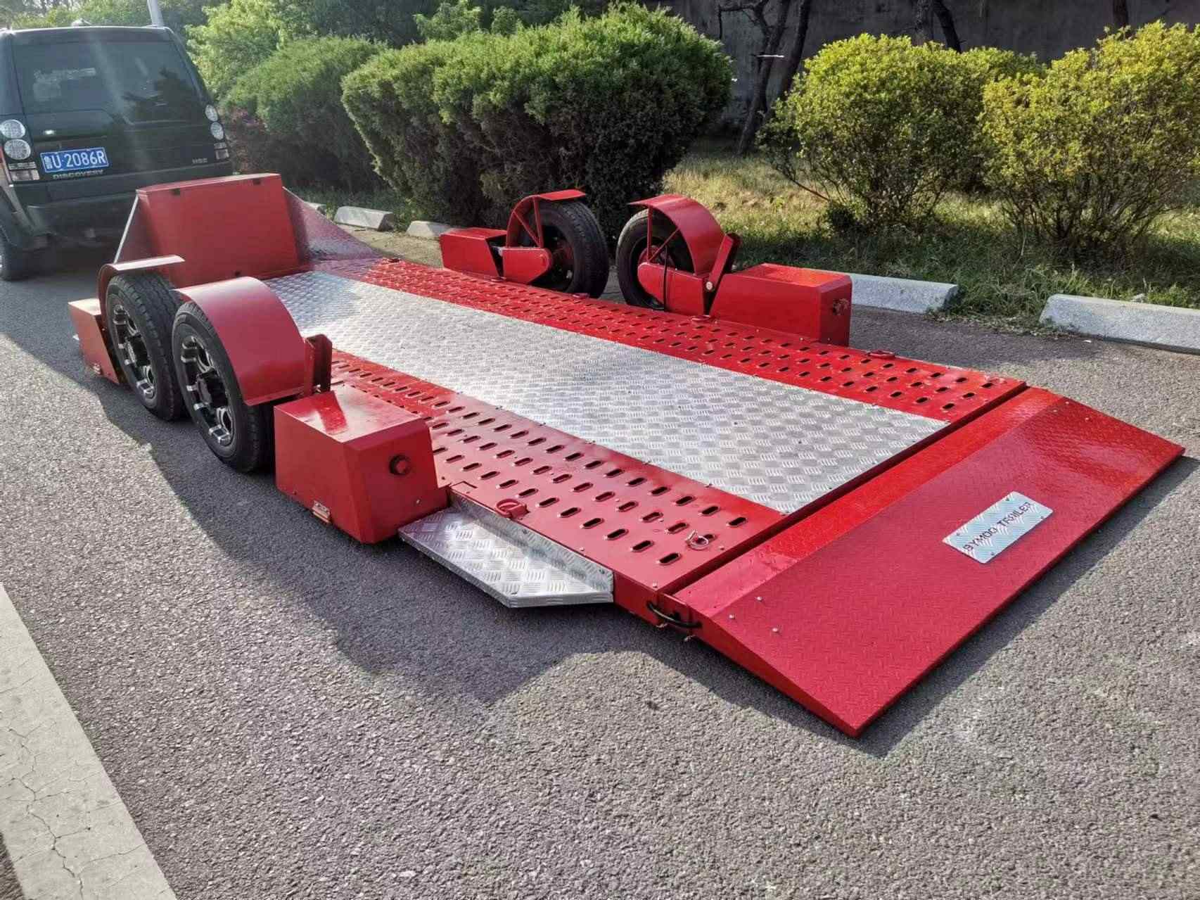 Hydraulic Flatbed Height Adjustable Trailer