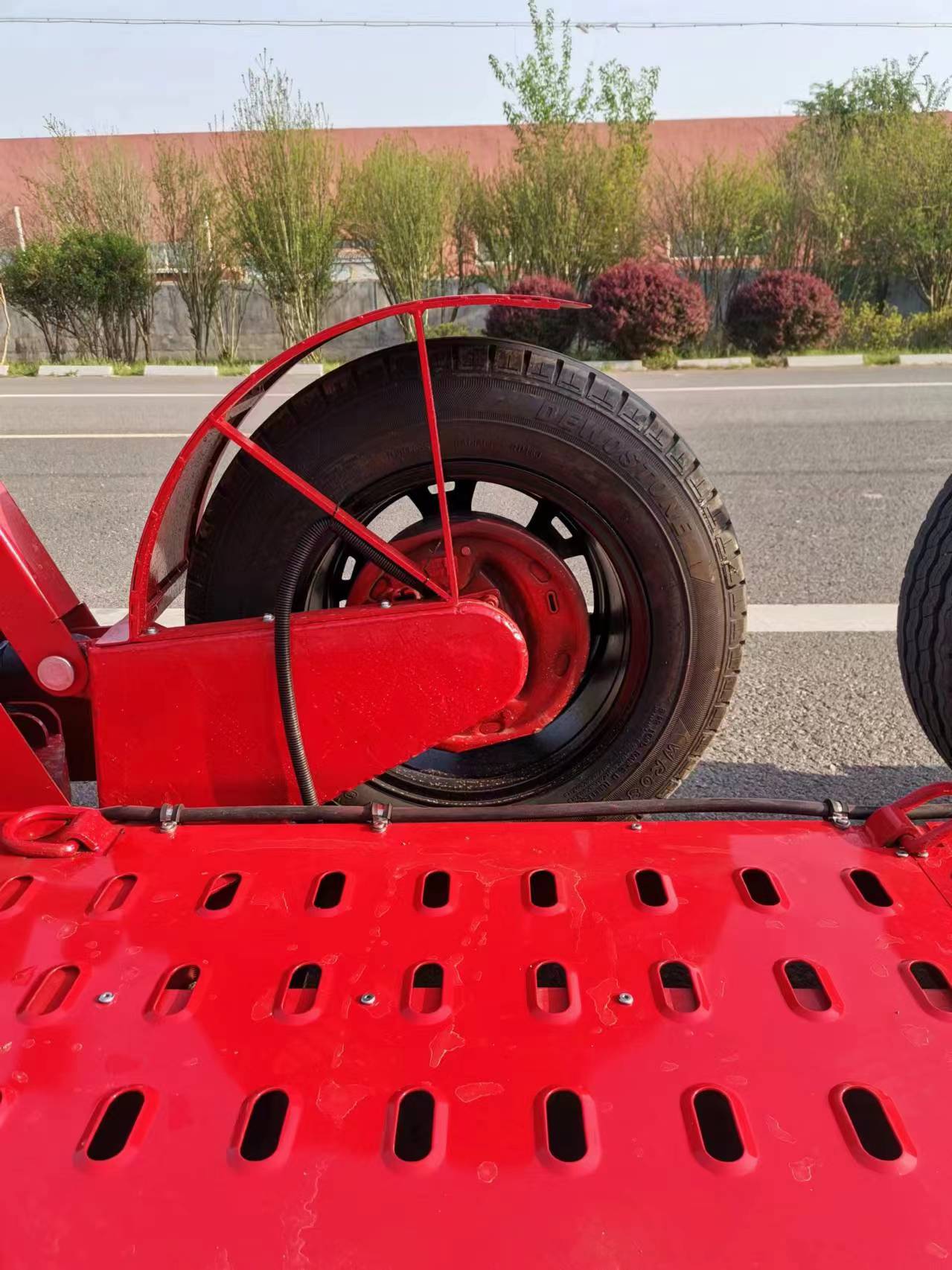 Hydraulic Flatbed Height Adjustable Trailer