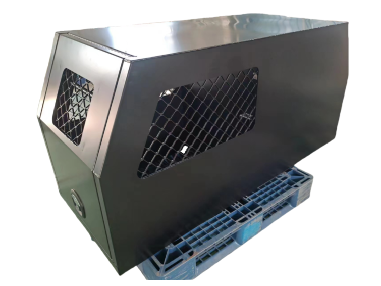  Black Alloy Ute Canopy with Dog Box